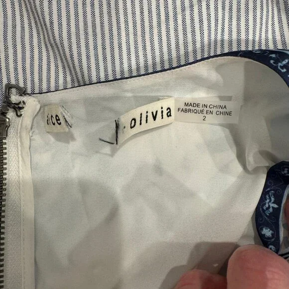 Alice + Olivia Sion Sunburst Maxi Dress Blue - Picture 8 of 15